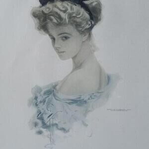 Harrison Fisher 1909 "Maid to Worship" [COPY]